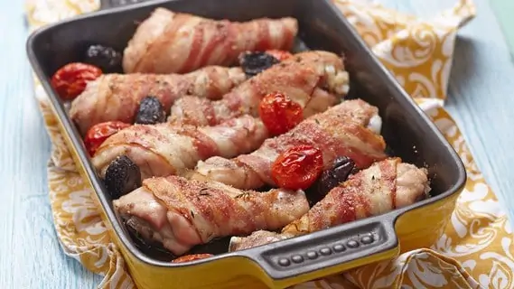 Bacon Wrapped Chicken Drumsticks
