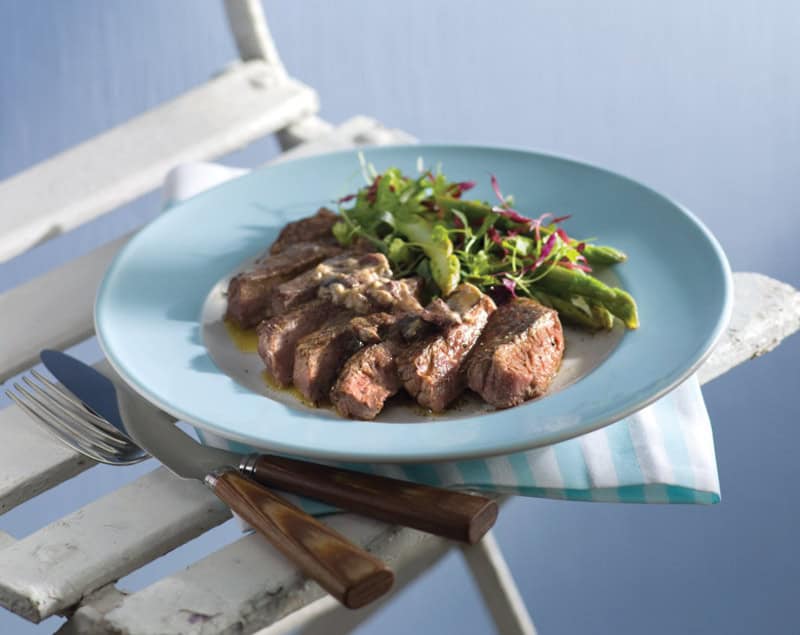Barbequed Steak with Black Olive Tapenade Butter Recipe - Omak Meats Butcher