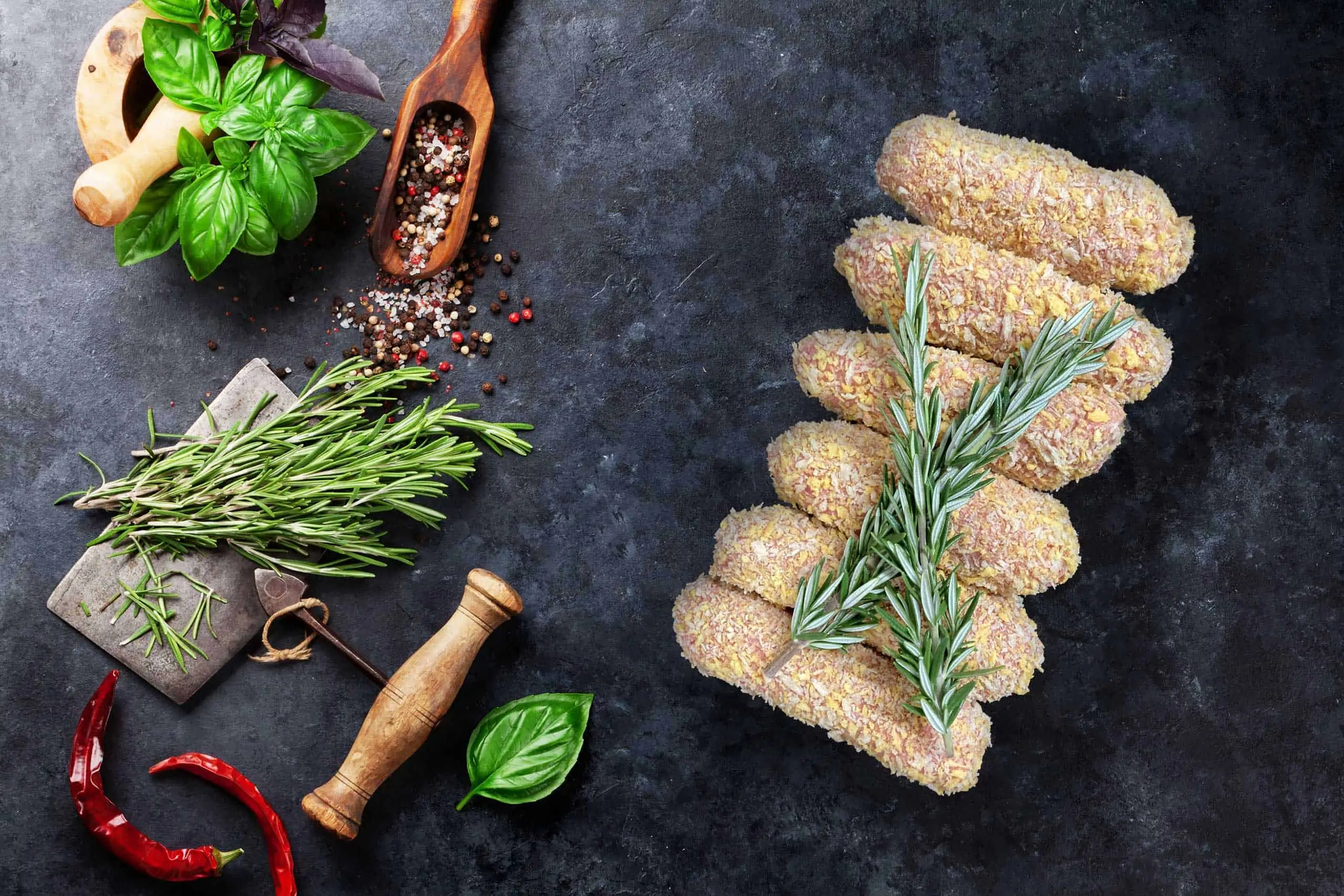 Crumbed Beef Sausages