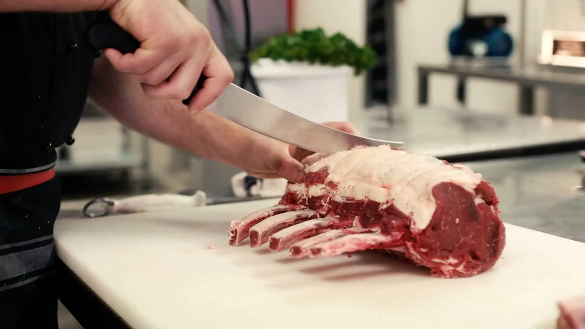 Cutting meat