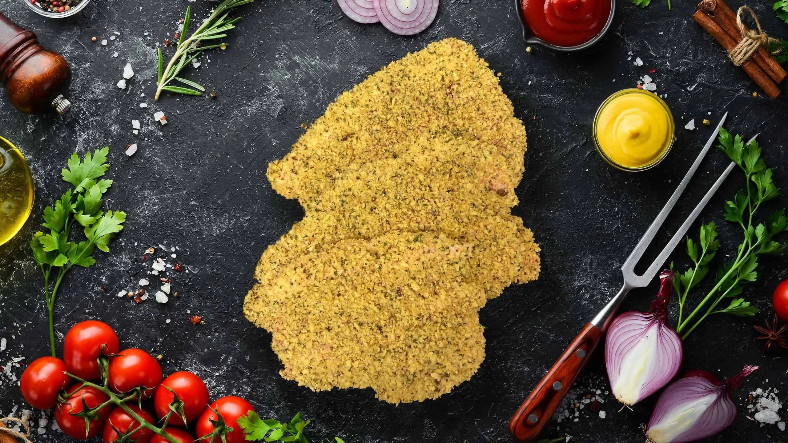 Lamb Leg Steak (Garlic Crusted)