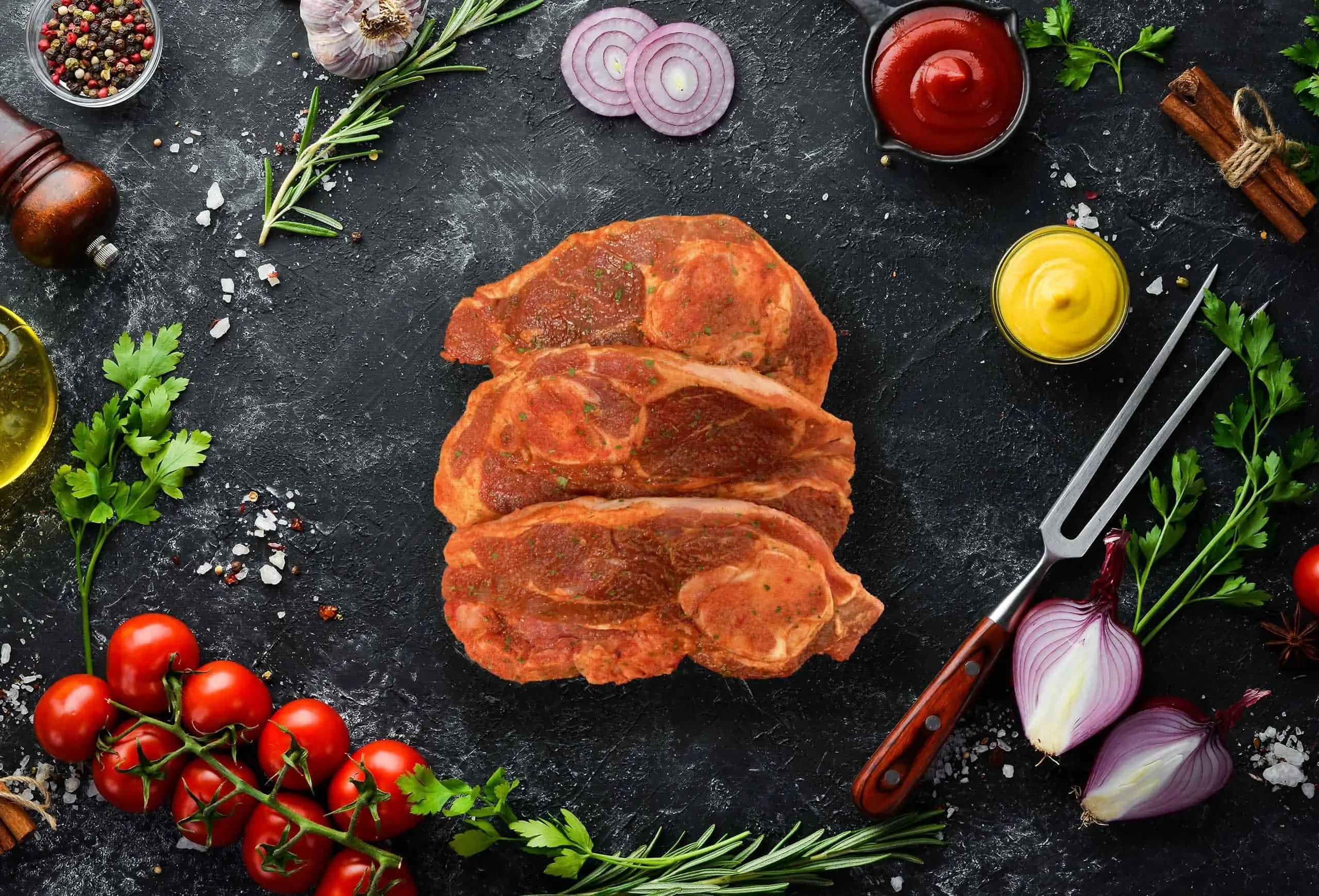 Lamb Shoulder Chops (Oriental Mint)