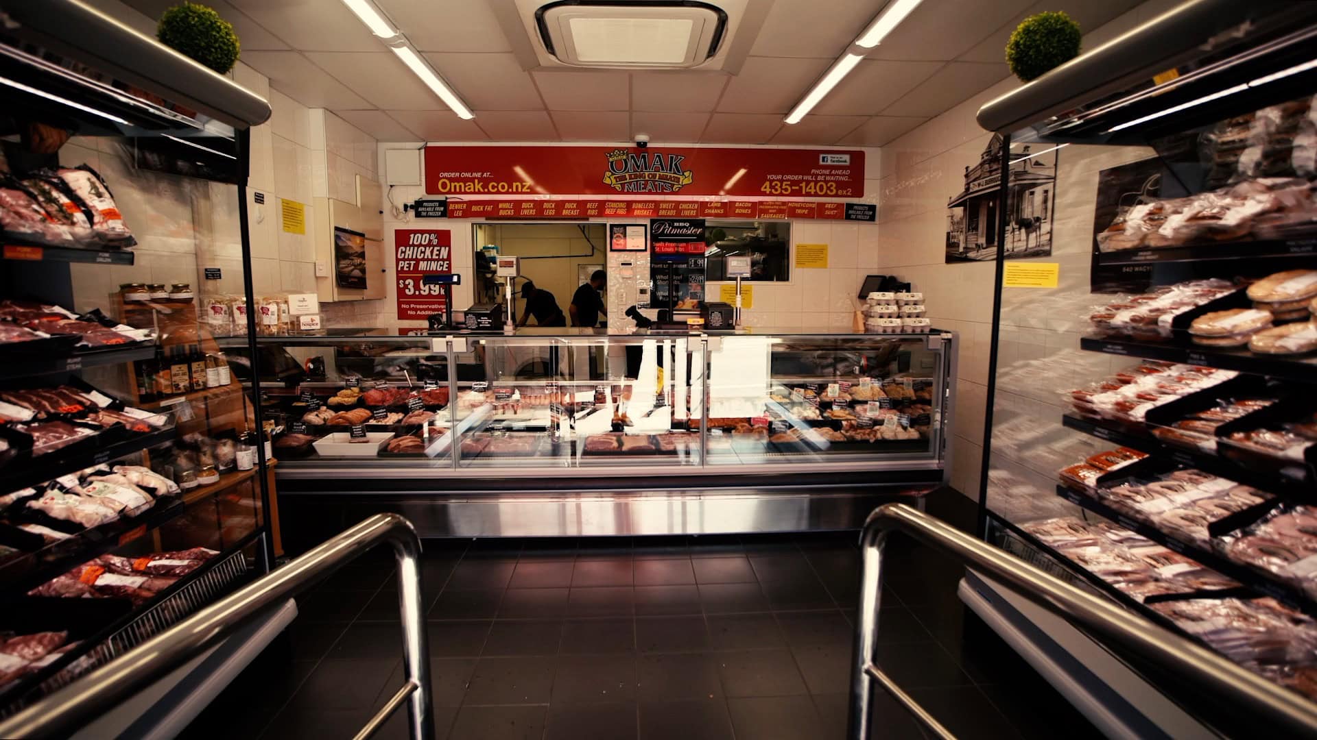 Omak Meats internal view of shop