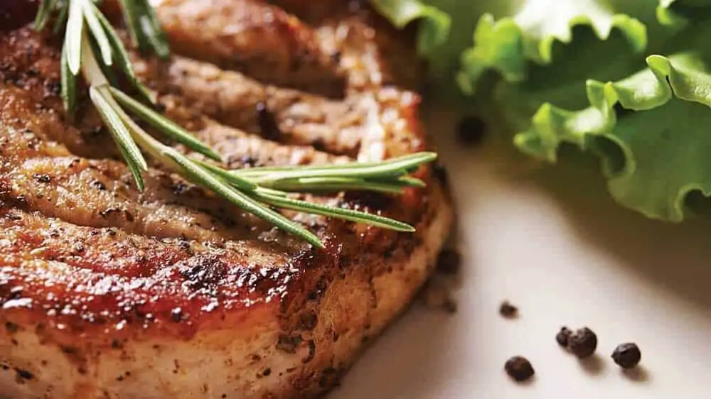 Pork Steak with Mustard and Honey Cream Sauce