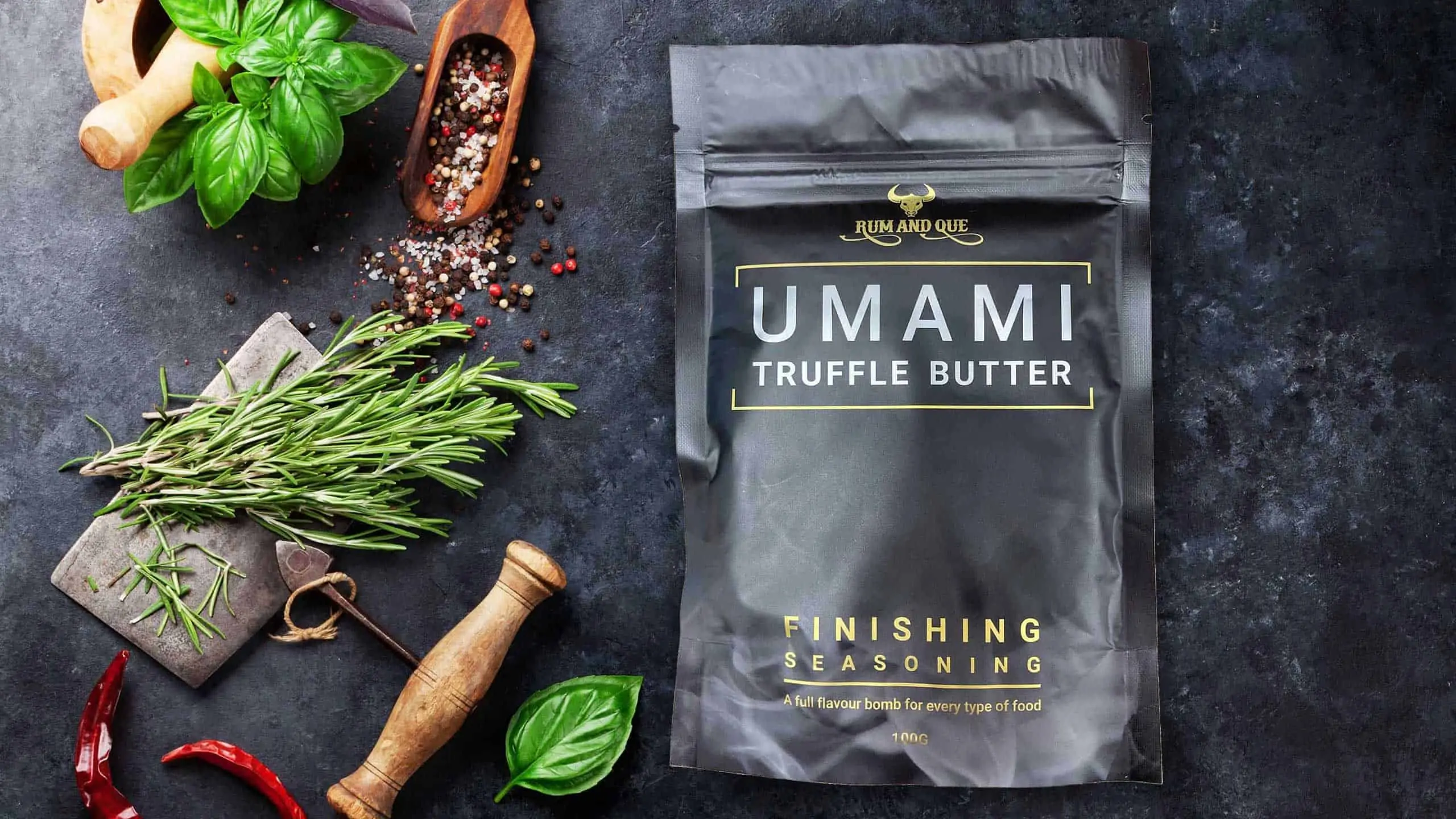 Rum & Que Umami Truffle Butter Finishing Seasoning