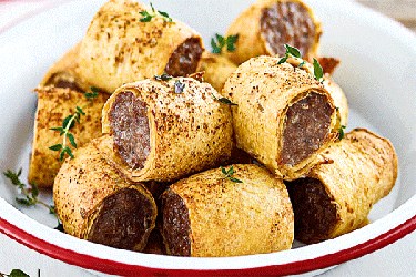 Sausage Roll Wraps with Pork and Fennel Recipe - Omak Meats Butcher