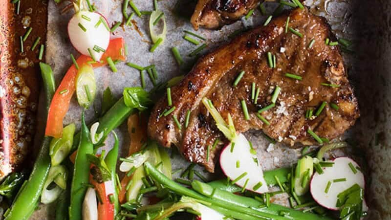 Sticky-Glazed Lamb Loin Chops