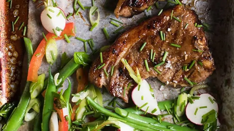 Sticky-Glazed Lamb Loin Chops